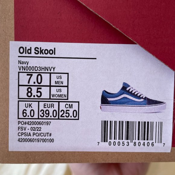 Vans - Old Skool - Black and Blue - Picture 3 of 4